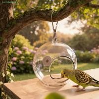 ราคา ครอสทราเด รังนกโปร่งใส, รังเพาะพันธุ์นกที่ทนต่อการสึกหรอที่ทนต่อการกัด, บ้านนกพิราบทรงกลมหนาแขวนอเนกประสงค์สําหรับนกแก้ว หงส์หยก (52304863666)