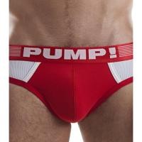 ราคา กางเกงในชาย PUMP UNDERWEAR M245 BRIEF WHITE/RED (1478185664)