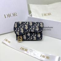 ราคา ของแท้ New Dior Saddle Flap card holder wallet (16291768827)