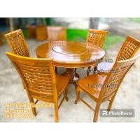 ราคา โต๊ะกินข้าวไม้สัก6ที่นั่ง (27150281266)