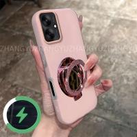 ราคา เหมาะสําหรับ Redmi 13C 5G เคสโทรศัพท์สไตล์ใหม่ glitter กระจกแต่งหน้าแท่นชาร์จแม่เหล็กกันกระแทก 2-in-1 soft Case GD05 (43828509866)