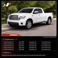 ราคา A-Premium 4PCS Window Moulding Trim Weather Peeler Kit ใช้งานร่วมกับ Toyota Tundra Double Cab 2007-2020, สีดําด้านนอกประตูหน้าต่าง Weatherstrip ซีลยาง, เปลี่ยน 68160-0C020, (44754342371)