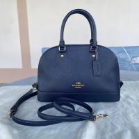 ราคา กระเป๋า Coach โดม แท้! สีมิดไนท์ ทรงแข็งสวย กระเป๋ามือสองสภาพดี (29408952368)