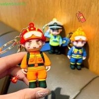 ราคา YOGIC พวงกุญแจ Fireman น่ารัก Delicate Police ตุ๊กตาจี้พวงกุญแจ, ทนทานสร้างสรรค์การ์ตูน Action Figure พวงกุญแจรถของขวัญวันหยุด (51603933879)