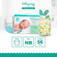 ราคา Offspring Fashion Tapes NB ผ้าอ้อมเด็ก แรกเกิด ไซส์ NB 56 ชิ้น (56 x 1 แพ็ค) ผ้าอ้อมเด็ก แบบเทป New Born แพมเพิส (27657545975)
