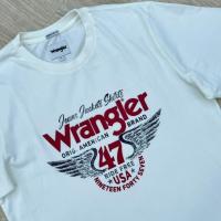 ราคา 2024 Fashion WRANGLER เสื้อยืดคอกลมชาย แรงเลอร์ Wrangler เสื้อแขนสั้นจากแบรนด์อเมริกาผลิตจากผ้าฝ้ายคุณภาพดีไม่ระคายเคือ (27135581368)