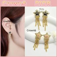 ราคา ต่างหูสตั๊ดรูปดาวห้าแฉกประดับเพชร ทำจากเรซิน ของ Dior รุ่นล่าสุด ของแท้ 100% ❤️ (53152947949)