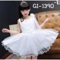 ราคา ชุดราตรีออกงานเด็กผู้หญิงสีขาว (687770612)