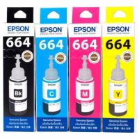 ราคา Epson 664 หมึกเติมแท้ T6641BK , T6642C , T6643M , T6644Y (27690440506)