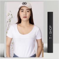 ราคา [New] เสื้อยืดสีขาว คอกว้าง เรย่อน (2130643992)