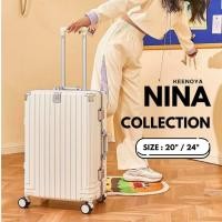 ราคา Keenoya กระเป๋าเดินทางล้อลาก รุ่น Nina ขนาด 20" 24" 28" โครงอลูมิเนียม ล็อค TSA 2 จุด ล้อหมุนรอบทิศ (12899763672)