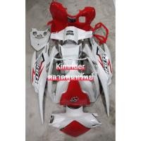 ราคา เฟรม ชุดสี ฮอนด้า คลิก 125 i Honda Click 125i รถปี 2012-2013 จำนวน 11 ชิ้น รุ่นไฟธรรมดา สีขาว4ชิ้นแดง (11136547060)