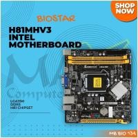 ราคา Biostar H81MHV3 LGA1150 DDR3 1600 เมนบอร์ด Intel Micro-ATX (11826917213)