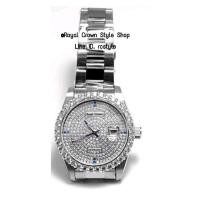 ราคา Royal Crown นาฬิกาข้อมือ (แบรนด์แท้100%) มีบัตรับประกัน1ปี หน้าปัดประดับเพชร CZสวยหรู,กันน้ำ,จัดส่งพร้อมกล่องครบ (28956491199)