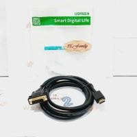 ราคา สายสัญญาณภาพ HDMI แปลงเป็น DVI 24+1 (1080P) สายยางสีดำ ยาว 2 เมตร (10135) UGREEN (ออกใบกำกับภาษีได้) (16566098967)