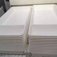 ราคา IKEA​ แท้ค่ะ STÖDJA สเติดย่า ถาดเก็บอุปกรณ์ครัว, ขาว, 20x50 ซม. (4117676044)