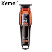 ราคา Kemei เครื่องตัดผมไฟฟ้า แบบมืออาชีพ ไร้สาย ชาร์จ USB ปัตตาเลี่ยนตัดผม ตัดผม ผู้ชาย (25859804911)