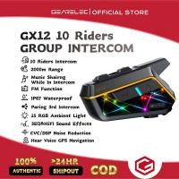 ราคา GEARELEC GX12 หมวกกันน็อคบลูทูธ บลูทูธ5.2 กันน้ำIP67 โทรและฟังเพลงไปพร้อมๆกัน แฮนด์ฟรี EQ FM ลดเสียงรบกวนอัจฉริยะCVC&DSP (25347224155)