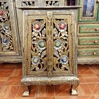 ราคา ตู้พระไตรปิฎก 24x43x64cm ตู้เก็บหนังสือ คัมภีร์ พระธรรม ตู้ ไม้ ตู้เก็บของ ฉลุลาย ลายดอกไม้ ใหญ่ ถวายวัด (13632641812)