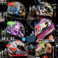 ราคา หมวกกันน็อค INDEX ID SPARTAN BT รองรับการติดตั้งบลูทูธ หมวกกันน็อก เต็มใบ มอก.ECE M-XL เลือกลายได้ (22452203015)