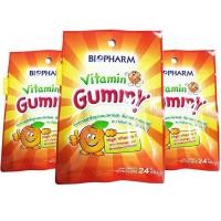 ราคา BIOPHARM Vitamin C GUMMY เยลลี่วิตามิน กัมมี่ วิตามินซี วิตามินเคี้ยว 24 g. (1ซอง) (15389378377)