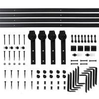 ราคา เต็มชุดสองประตูประตูบานเลื่อนประตูโรงนาคู่ติดตามอุปกรณ์ฮาร์ดแวร์อเมริกันประตูบานเลื่อนประตูบานเลื่อนแขวนราวบันได ดีเอสเอ็มจี (44952782963)