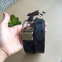 ราคา Coach Modern Harness Cut-To-Size Reversible Belt In Signature Canvas F64825 CQ/BK (1902286876)