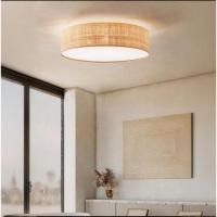 ราคา สไตล์ วาบิ-ซาบิ เรโทร หวาย โคมไฟเพดาน LED ไฟติดเพดาน เหมาะสำหรับห้องนั่งเล่น ห้องนอน ห้องอาหาร ห้องชงชา (40852985547)