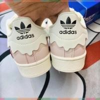 ราคา DAS Adidas superstar ผ้าใบ 3 Clam Design สีฟ้าสีชมพูสีครีม full sz สำหรับผู้ชายและผู้หญิง G278 รองเ (25654494989)