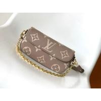 ราคา LOUIS VUITTON IVY กระเป๋าสตางค์หนังวัวทรงบาแกตต์ สะพายข้าง สำหรับผู้หญิง M82211 649 (24544146610)