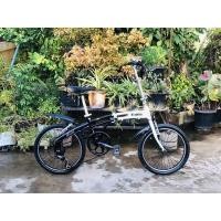 ราคา จักรยานพับเล็ก เก่าญี่ปุ่น Doppel ganger แท้ สีขาวดำสวยๆ เฟรมอะลูมิเนียม ทรงท่อนอนคู่ คานโค้ง (M) (12775804512)