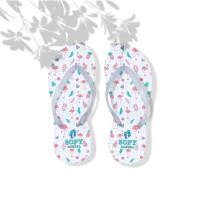 ราคา รองเท้าแตะผู้หญิง Flamingo Bird Motif (42211882214)