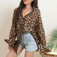ราคา พร้อมส่ง เสื้อเชิ้ตลายเสือโอเวอร์ไซส์งานนำเข้าจากเกาหลีเลยน้า เนื้อผ้าหางกระรอก (1445774650)