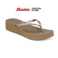 ราคา Bata บาจา รองเท้าแตะหูหนีบ เสริมส้นสูง 2 นิ้ว สำหรับผู้หญิง รุ่น SYDNEY สีน้ำตาล 7104020 (44123939174)