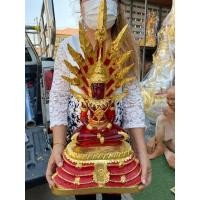 ราคา พระแก้วจักรพรรดิ์สีแดง หลวงปู่ดู่ ประทับบนบัลลังก์พญานาคราช9เศียร หน้าตัก9นิ้ว สูง60ซม.)องค์ใหญ่มากๆ (8385560617)
