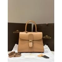 ราคา ชานมใหม่ Delvaux เบลเยี่ยมRoyal Royal Brand Top Original Single Womens Shoulder Bag Crossbody Bag [De lvau *] New Version Double Ring brillant box Leather Ready Stock Lambskin Lining Matching Adjustab