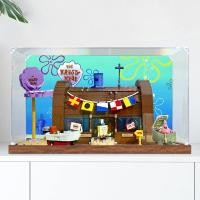 ราคา [กล่องแสดงอะคริลิค] กล่องแสดงอะคริลิคเหมาะสําหรับ AREAX SpongeBob SquarePants ปราสาทปู King ร้านอาหาร Lego กล่องเก็บของทํามือฝาครอบกันฝุ่น (57805625793)