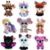 ราคา 15cm Ty Beanie Stuffed Plush Animals Doll Unicorn Giraffe Bat Pony Fox Big Eye Soft Toys Girl Birthday Gift juguetes bri (43052360399)