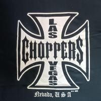 ราคา Early 2000’s Las Vegas Choppers T-Shirt Black L Biker Made in El Salvador of U.S.A. fabric (26989726329)