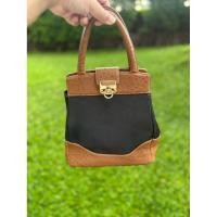 ราคา กระเป๋าถือ หนังนกกระจอกเทศ ผสมหนังแท้ สวย Anne Klien (26941648675)