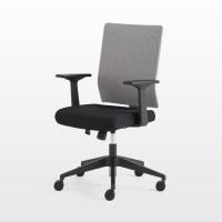 ราคา Modernform เก้าอี้สำนักงาน รุ่น PI เก้าอี้พนักพิงกลาง แขนปรับไม่ได้ ขาไนลอน เบาะผ้าดำ พนักหุ้มผ้าตาข่ายเทา (9872014447)