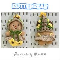 ราคา ชุดเซ็ทถักไหมพรมน้องหมีเนย BUTTERBEAR , น้องลาบูบู้ LABUBU หมวก & กระโปรงหรือเอี๊ยม งานhandmade (41902032395)
