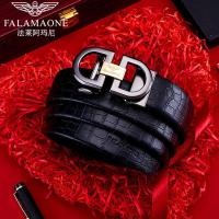 ราคา เข็มขัดผู้ชาย Fali Armani หัวเข็มขัดอัตโนมัติ ทำจากหนังแท้ Cowhide สไตล์ลำลอง เหมาะสำหรับวัยทำงานและวัยشباب (50653107534)