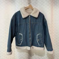 ราคา ส่งต่อเสื้อแจ็คเก็ตยีนส์บุขน กันหนาว สียีนส์เข้ม (41422212465)