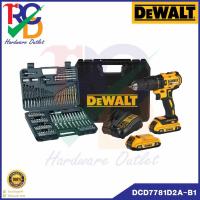 ราคา DEWALT รุ่น DCD7781D2A-B1 สว่านกระแทกไร้สาย ไร้แปรงถ่าน 20 โวลต์ พร้อมชุดดอก 109 ชิ้น (11557365638)