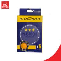 ราคา Grand Sport ลูกปิงปอง Plasticoid 3 ดาว บรรจุ 6 ลูก สีส้ม/สีขาว เส้นผ่านศูนย์กลาง 40 mm. (28323766353)