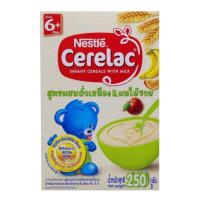 ราคา Nestle Cerelac ซีรีแล็ค อาหารเสริม ถั่วเหลือง&ผลไม้รวม ,สูตรเริ่มต้น ข้าวสาลี&นม,สูตรข้าวบดไก่,แครอท ขนาด250 กรัม (2286298739)