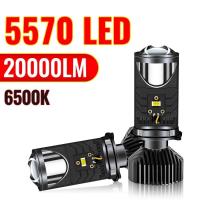 ราคา H4 LED Projector Lens Headlight Car LED Headlight Canbus 6500K Hi/Lo Beam Bulb with Turbo Fan 20000 (41376643834)
