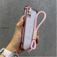 ราคา SAMSUNG a51 samsung a71 A31 เคสโทรศัพท์กันกระแทกสีใหม่สีชมพูชุบเคส TPU แบบนุ่มพร้อมการป้องกันกล้องและสร้อยข้อมือสไตล์ใหม่ SJSJD (46202841597)