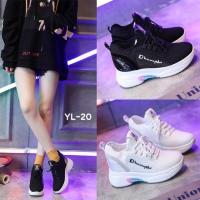 ราคา พร้อมส่งรองเท้าผ้าใบแบบสวมเสริมส้น2.5นิ้ว (5618508407)